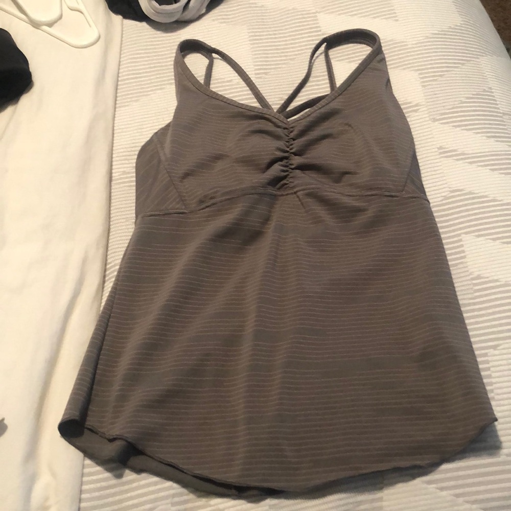 Grey workout top- Prana